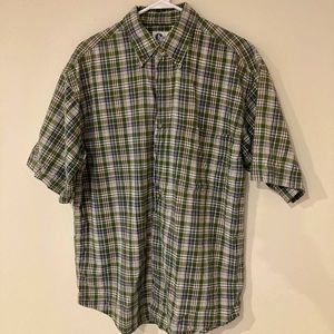 ARIZONA JEAN COMPANY short sleeve button down shirt